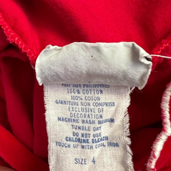 Vintage Little Girl’s 4T Floral Embroidered Holiday Dress - Picture 5 of 7